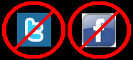 No Twatter or Farcebook garbage here.
